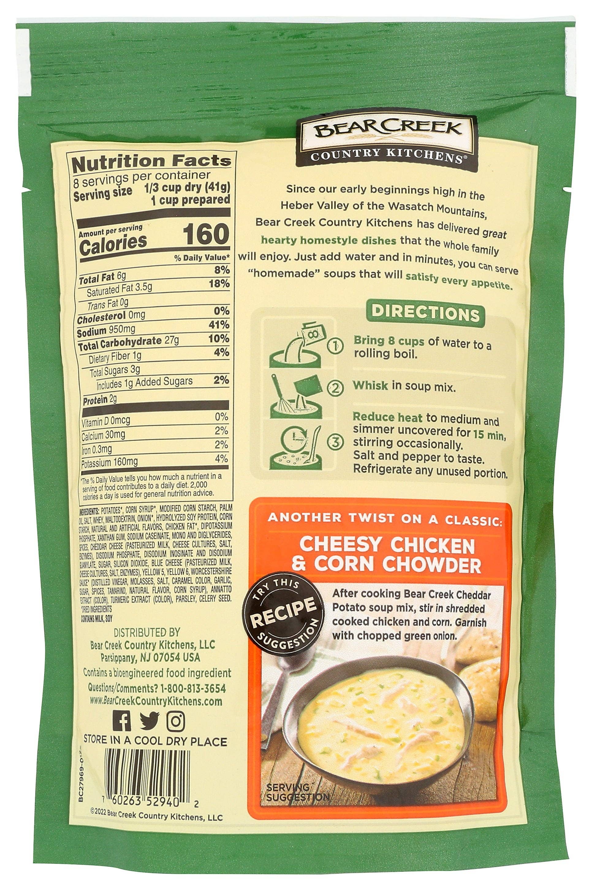 Everyday Supply Co - Wholesale Soup - BEAR CREEK SOUP MIX CHR POTATO - Case of 61