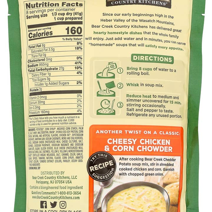 Everyday Supply Co - Wholesale Soup - BEAR CREEK SOUP MIX CHR POTATO - Case of 61