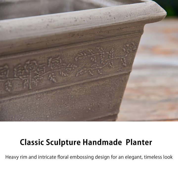 Greenship Garden USA - Wholesale Planter Box - GreenShip Classic Long Large Box Planter W.22.85" x H. 7.09“5