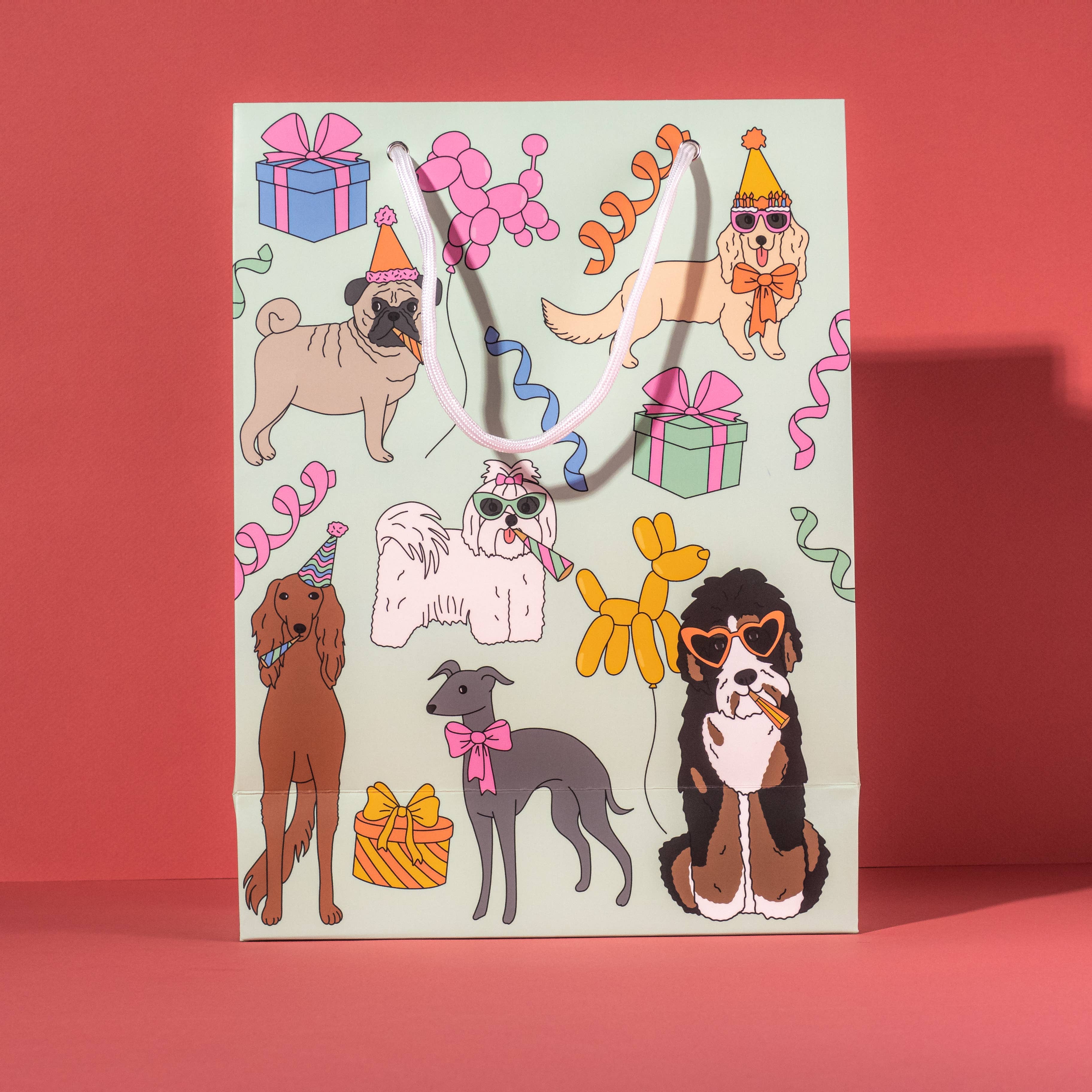 Illustrating Amy - Vente Pochette cadeau - Sac cadeau d'anniversaire pour chiens5