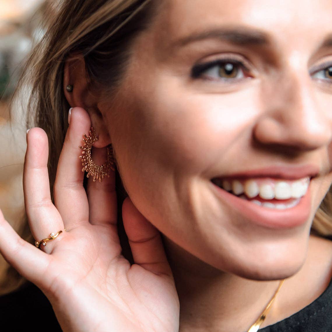 Steward & James - Venta al por mayor Pendientes de aro - Pendientes Katherine2