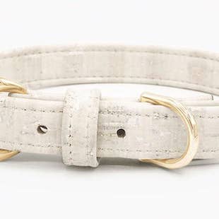 Cloud White Cork Leather Collar for wholesale by DIPHDA