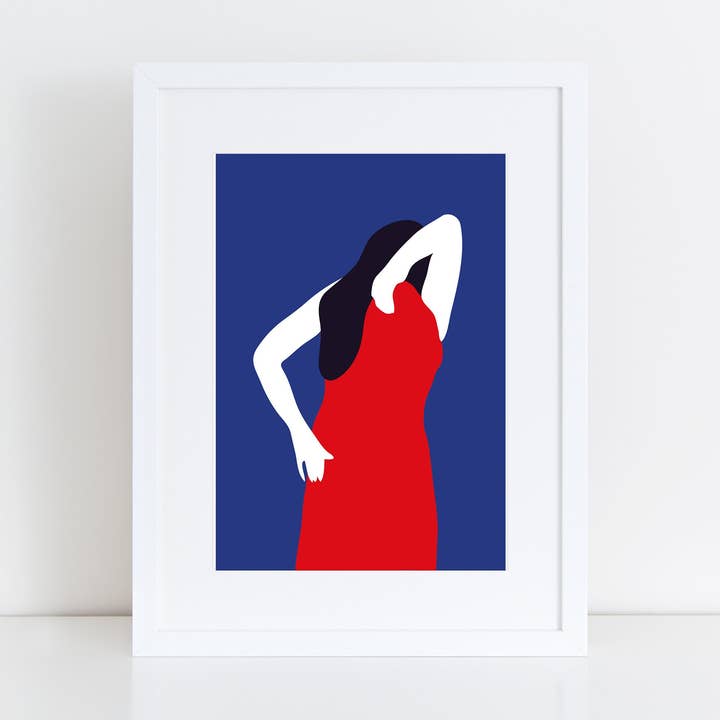 Kunstdruck THE DRESS, Plakat, Grafik für den Großhandel von Margret Aurin