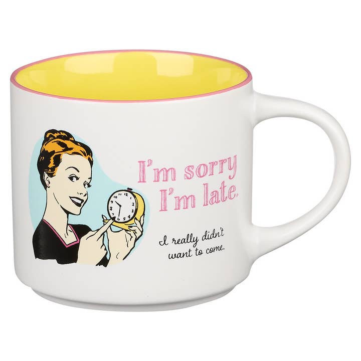 Mug Ceramic I'm Sorry I'm Late for wholesale by Christian Art Gifts