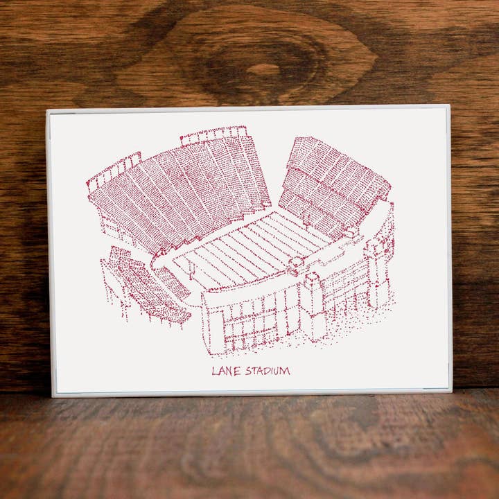 Lane Stadion - Virginia Tech Hokies - Ujævnhederne Kunsttryk for engroshandel hos Designs By Patterson