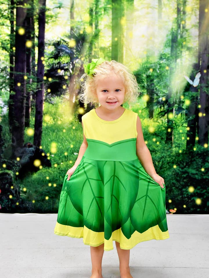Tink Inspired Milk Silk Tank Dress for wholesale by Great Lakes Kids Apparel