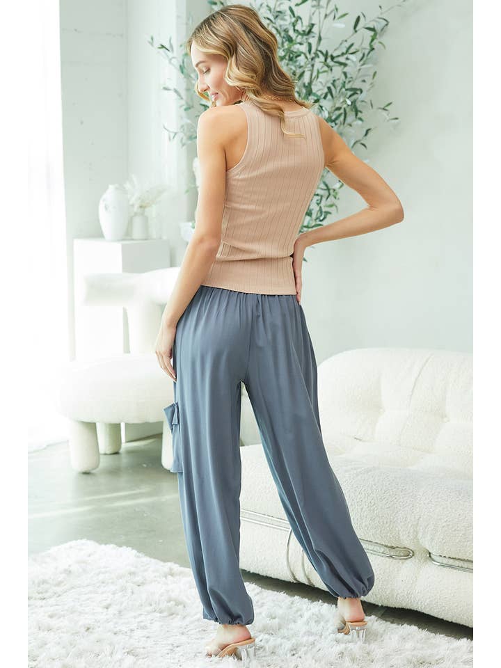 Sweet Lovely by Jen - Wholesale Lounge Sweatpants/Joggers - Women's - BOHO FEELS FLOWY LOOSE FIT JOGGER PANTS19