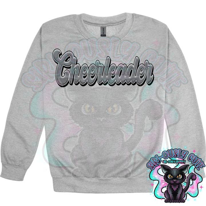 Faux 3D Puff Cheerleader Gray for wholesale by Siri-Ously Cute