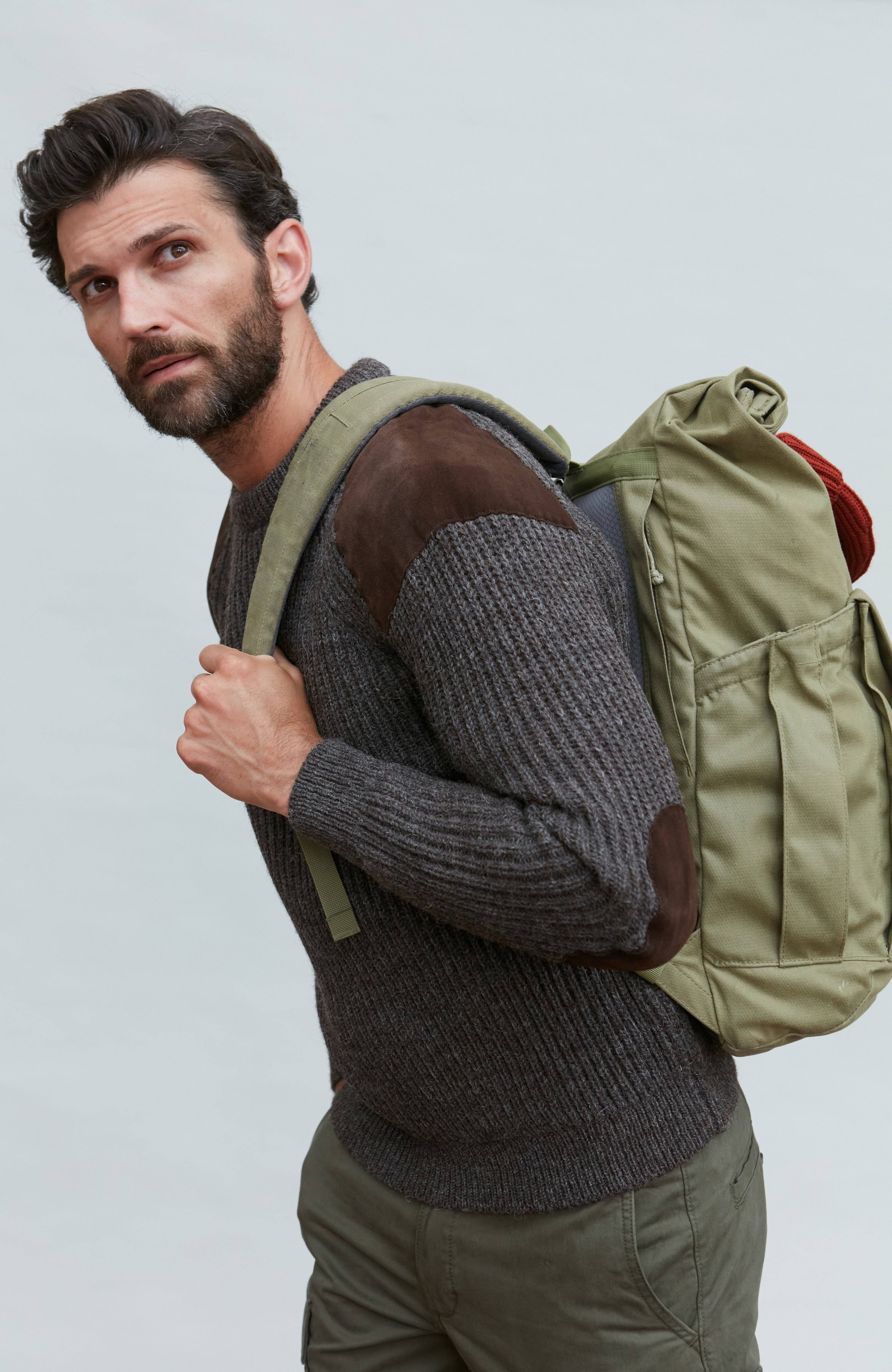 Paul James Knitwear – wholesale Pullovertröja - Herr – Mens Chunky Brittisk Ull Ribbed Shooting Jumper5