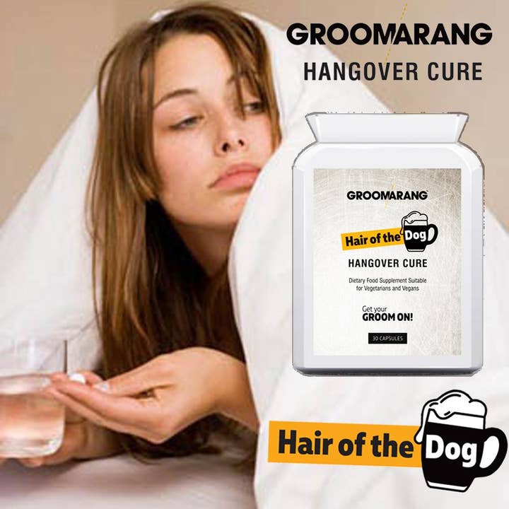 My Wholesale Warehouse – Großhandel Nahrungsergänzungsmittel/Vitamin zum Einnehmen – Groomarang „Hair of the Dog“ -Tabletten gegen Kater