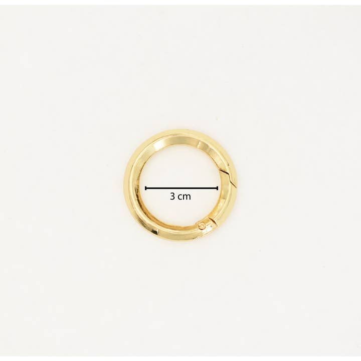 Gifa Accessori - Wholesale Cocktail/Statement Ring - 3 cm square wire carabiner ring1