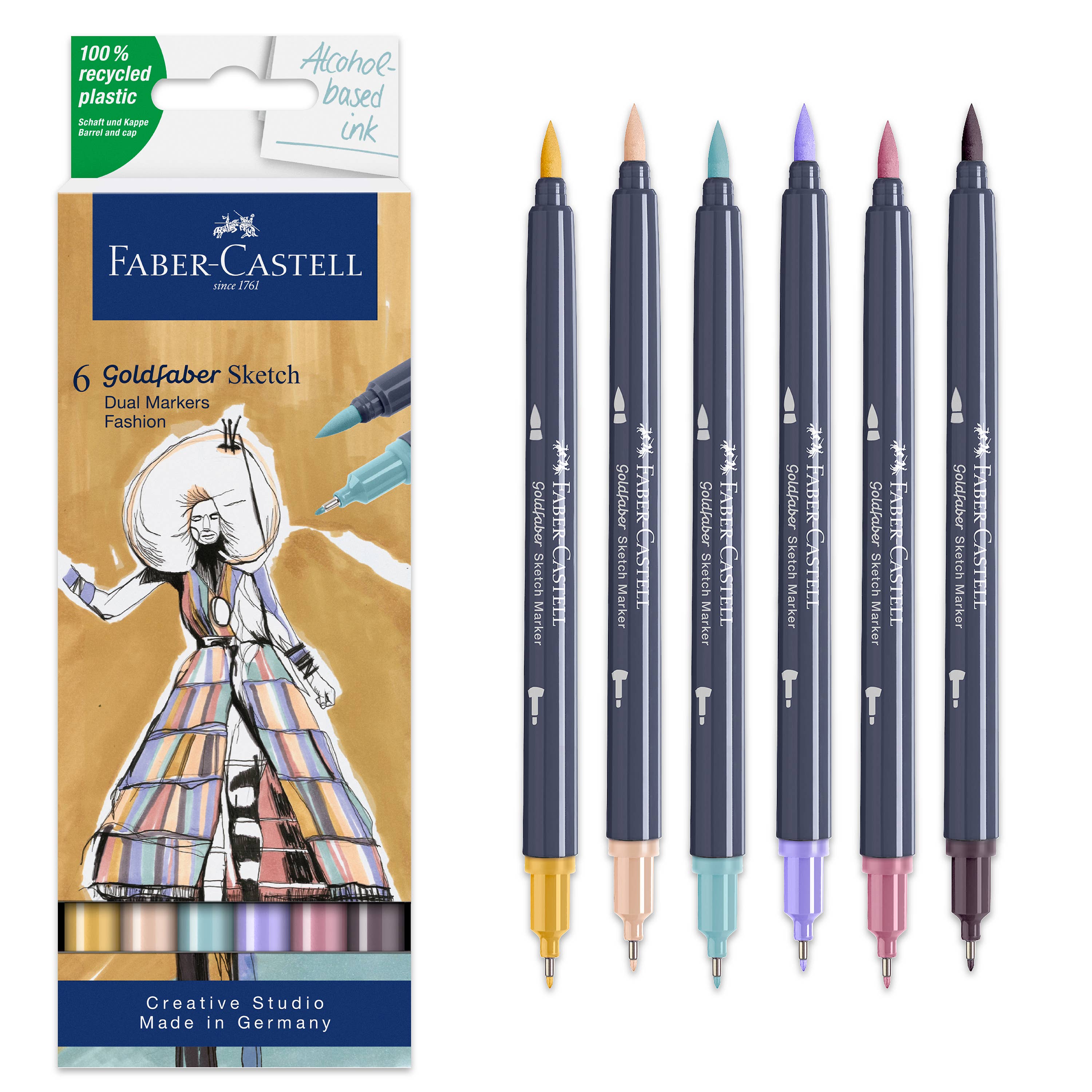 Faber-Castell / Creativity for Kids - Wholesale Marker - Goldfaber Sketch Markers, Fashion - Wallet of 60