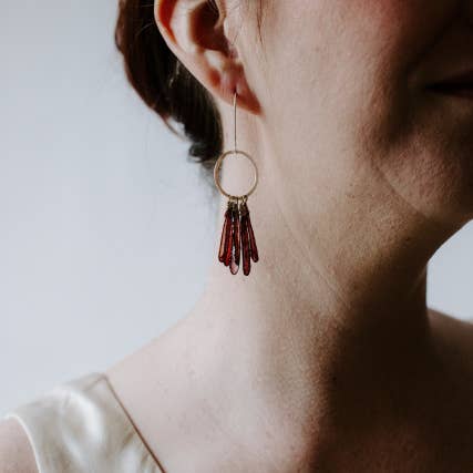 Orchideeënoorbellen, sterling zilver voor wholesale door Verso