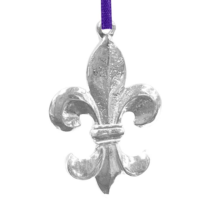House of Morgan Pewter - Wholesale Ornament Set - Louisiana Ornament - Pelican - Alligator - Fleur De Lis10