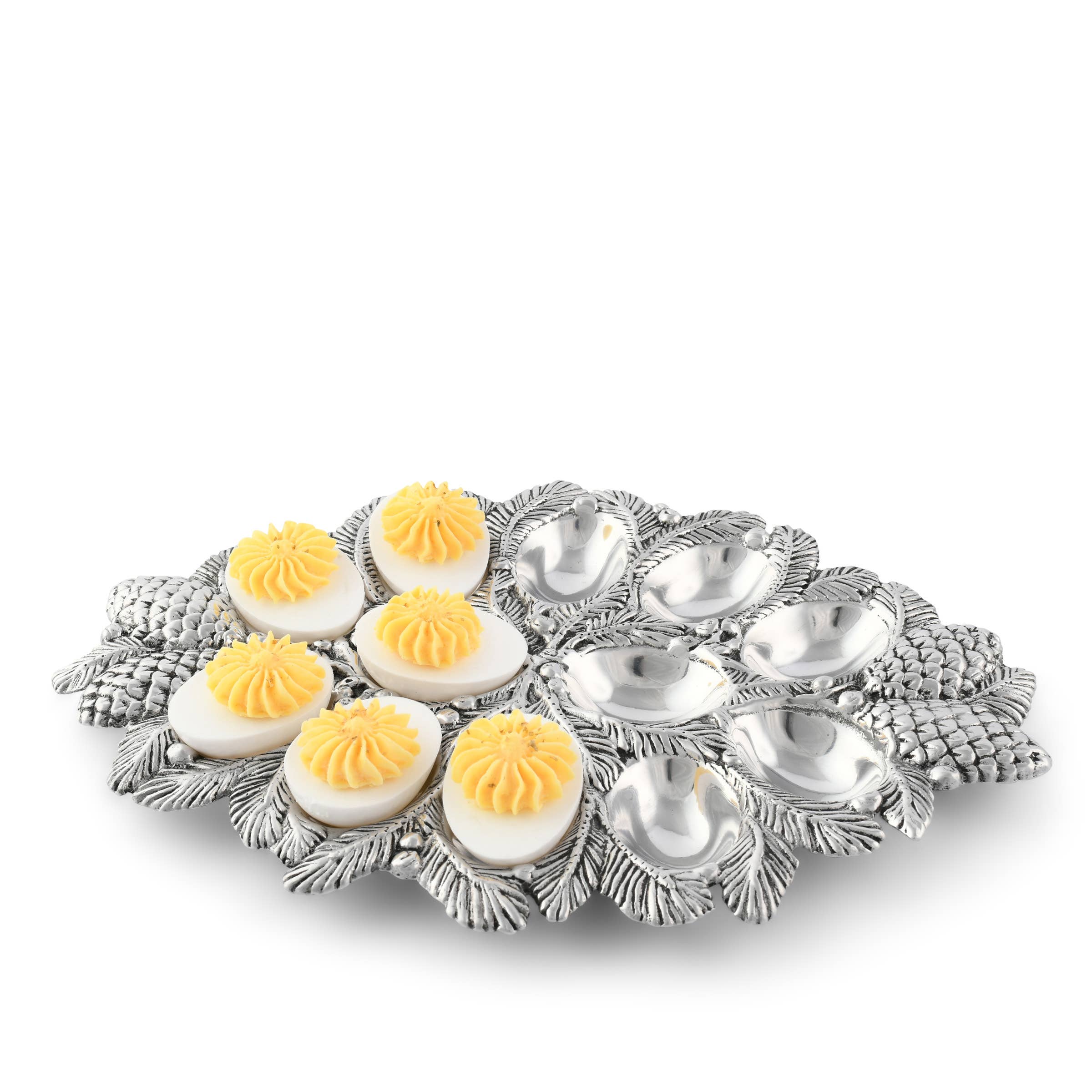 Arthur Court - Wholesale Serving Utensil - Pine Cone Forest Deviled Egg Server1