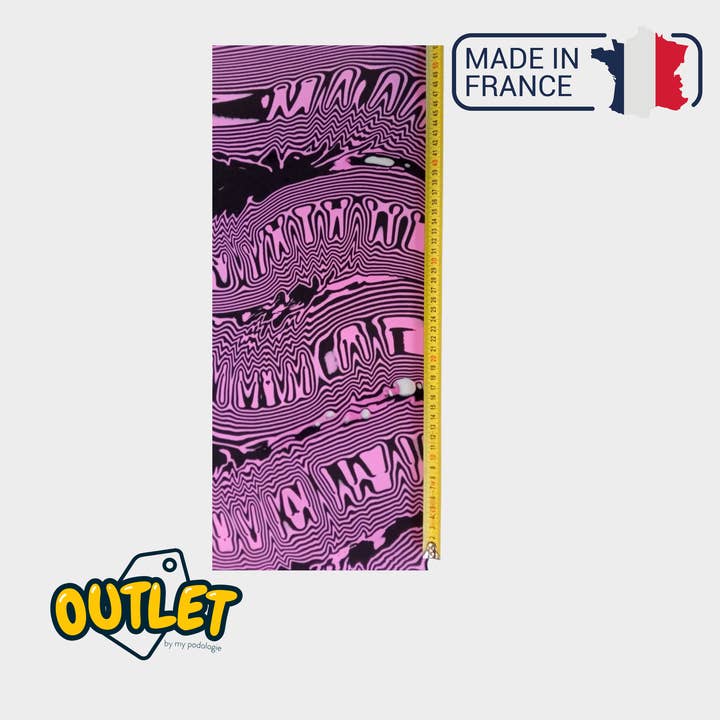 Recouvrement PE EVA - Shore 30 - 2mm - 1035 x 1030 mm - Rose/Noir // Défaut pour la vente par My Podologie