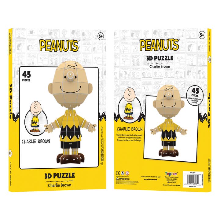 Peanuts 3D Puzzle – Charlie Brown for wholesale by Brand Partners Group