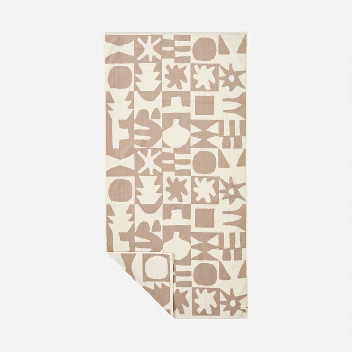Upton Bath Towel - Cement | Upton x Slowtide for wholesale by Slowtide