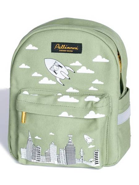 Zaino da città Verde per la vendita all'ingrosso da parte di Pellianni