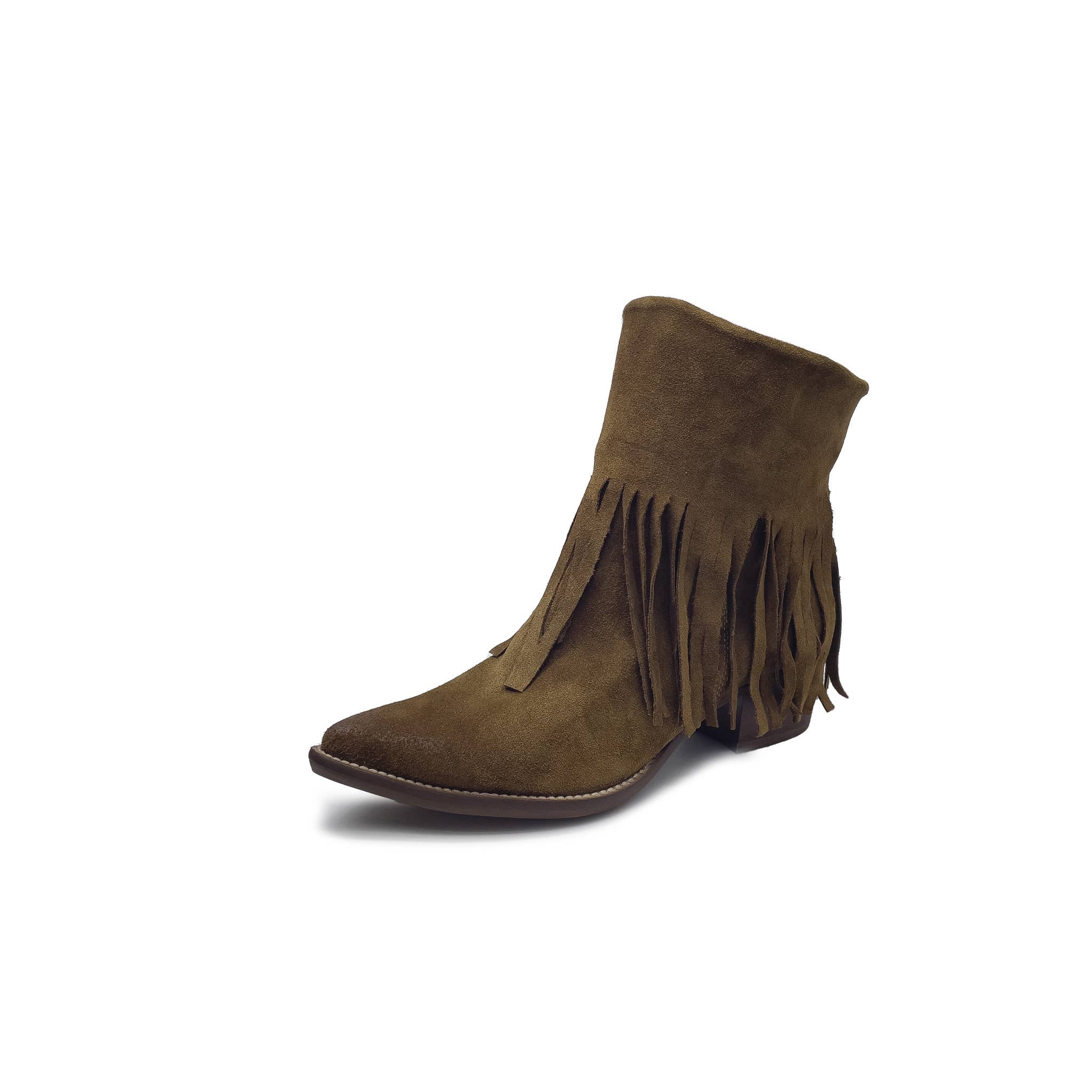 WALKING NOW SRL - Wholesale Booties - Women's - Summer Spring women's low boots in suede leather 1