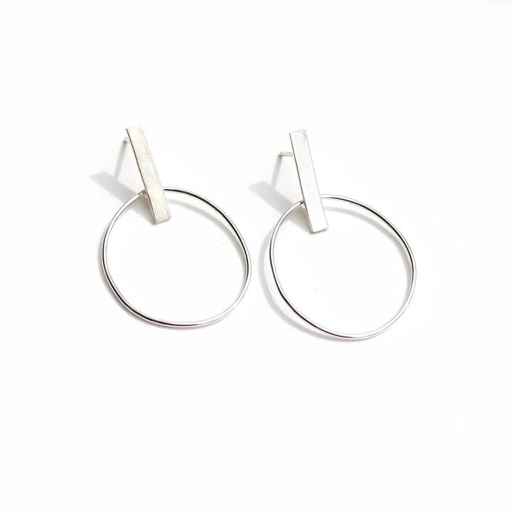 Alana Douvros Jewellery - Wholesale Dangle earrings - Bar Loop Earrings 2
