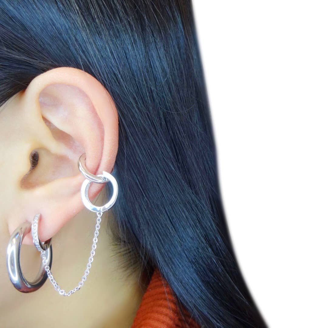 KIKICHIC - Wholesale Hoop Earrings - Lightweight Chunky Hoops Open (25mm)5