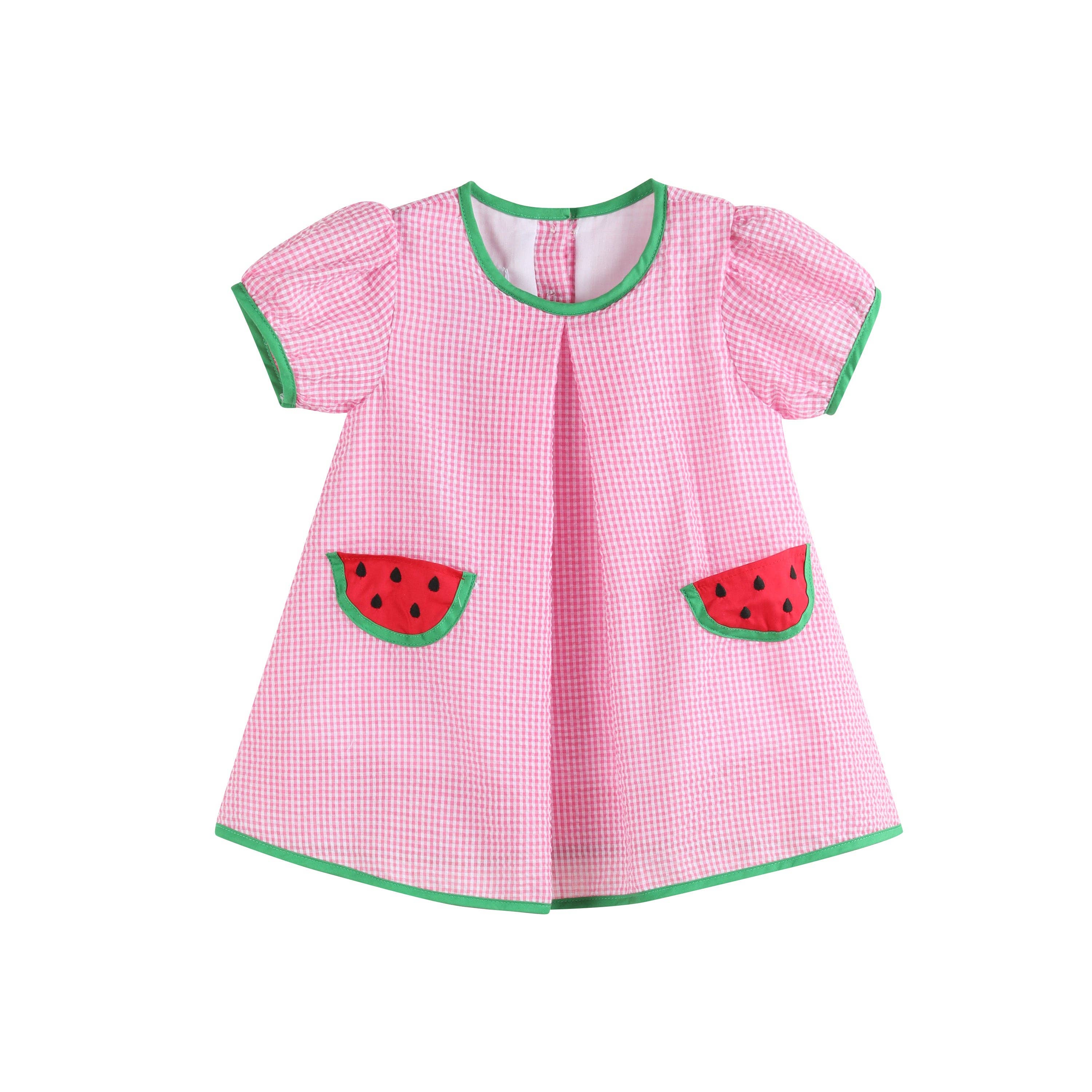Lil Cactus - Wholesale Kledingset - Baby - Set met roze watermeloenjurk en slipje4