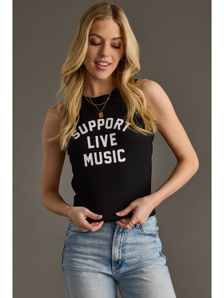Panache Apparel Co. - Wholesale Tank Top - Women's - Support Live Music Tank Top1