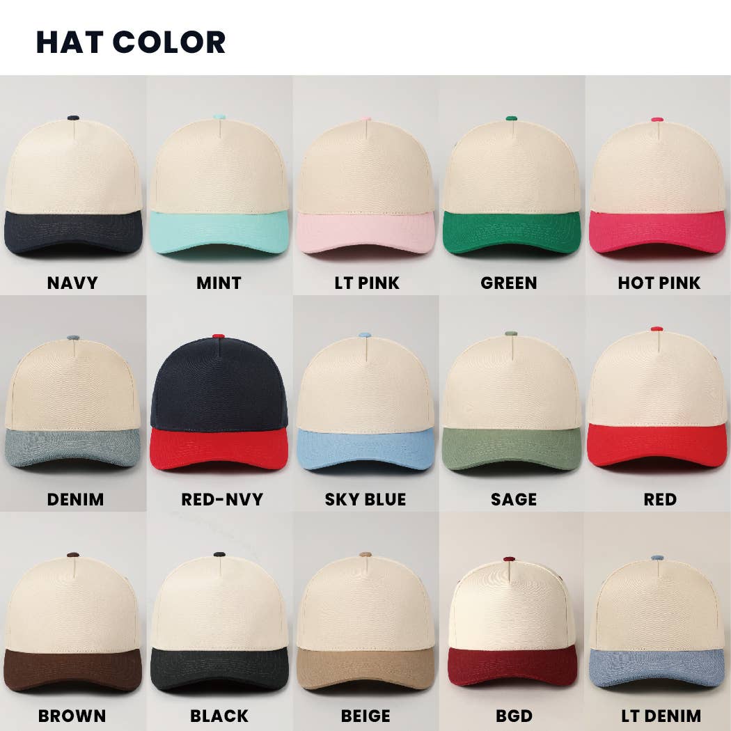 Fashion City - Venta al por mayor Gorra de béisbol - Unisex - Gorra de béisbol de algodón de lona lisa de dos tonos con bordado personalizado 1