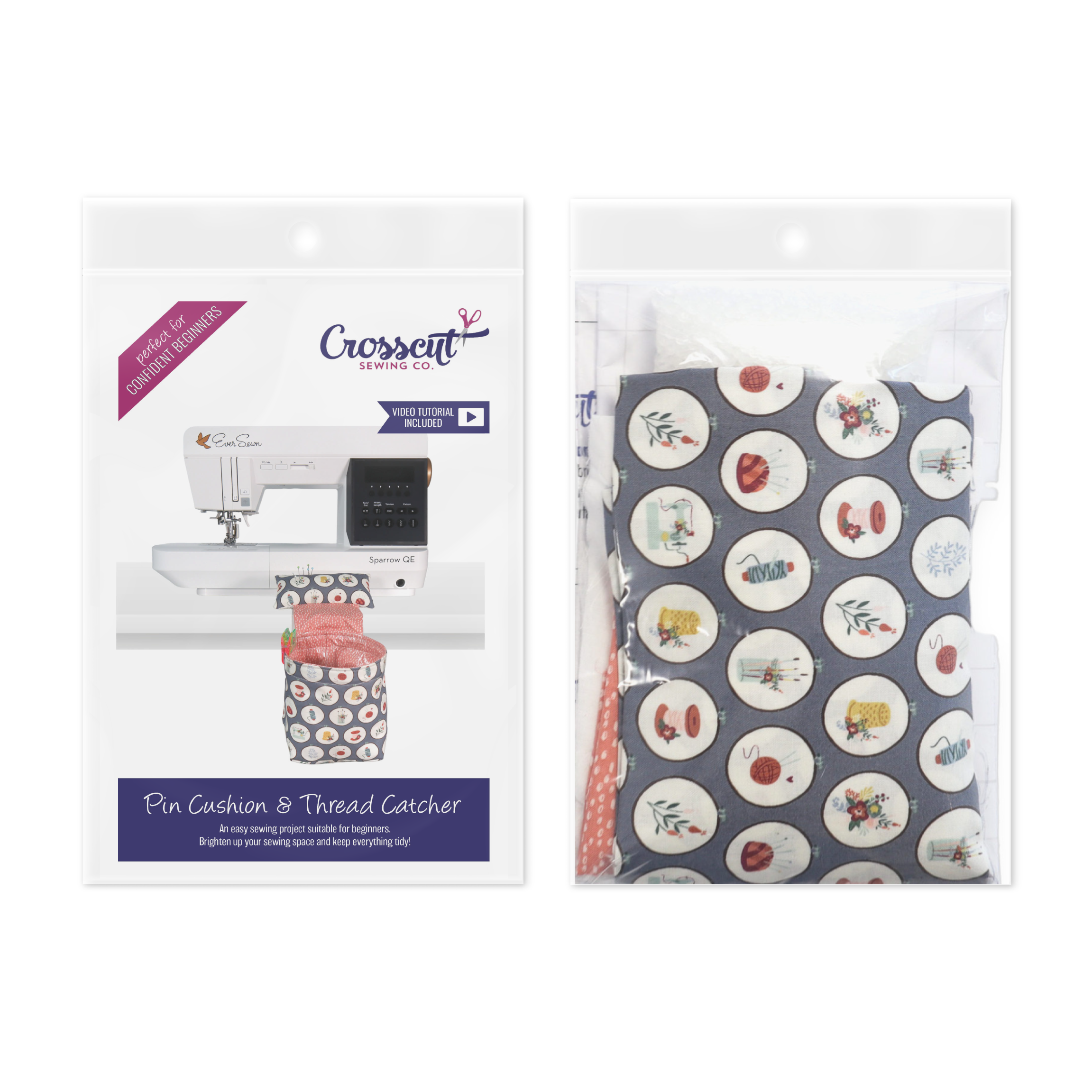 Crosscut Sewing Co. - Wholesale Craft Sewing Kit - Sewing Machine Mat Sewing Kit - Sewing Project Kit for Beginners4