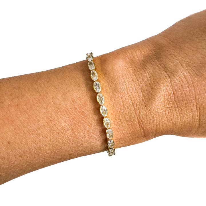 Savvy Bling - Wholesale Tennis bracelet - Semi Precious Pave Adjustable Bracelets