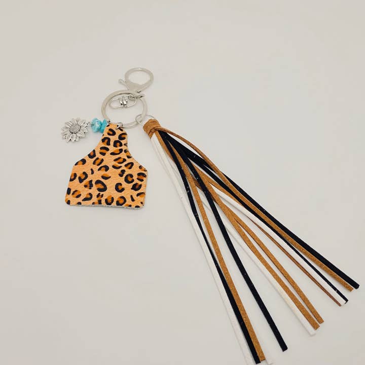 Mio Queena - Wholesale Keychain - Women's - Western Style Keychain Leather Tassel Handmade Jewelry - WJ