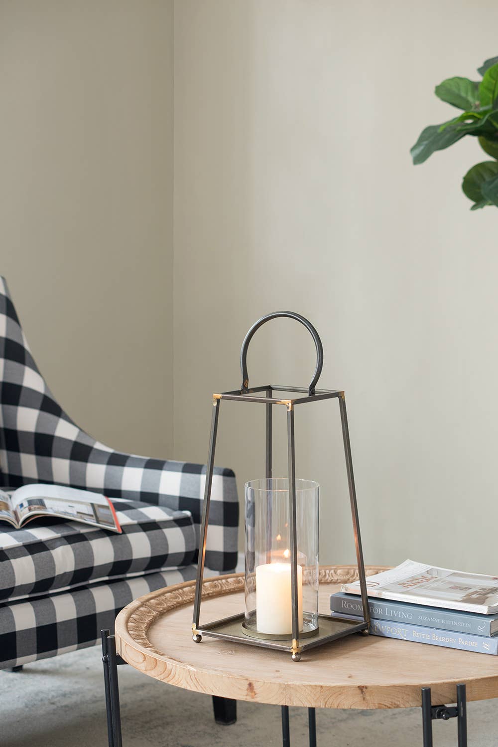 A&B Home Group Inc. – wholesale Lantern – 8x8x16.5" Rustic Charm Iron Lantern0