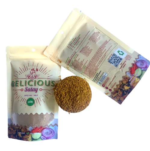 Belicious foods - Wholesale Dried Spice Mix - Satay Spice Mix (Mild) 120g0
