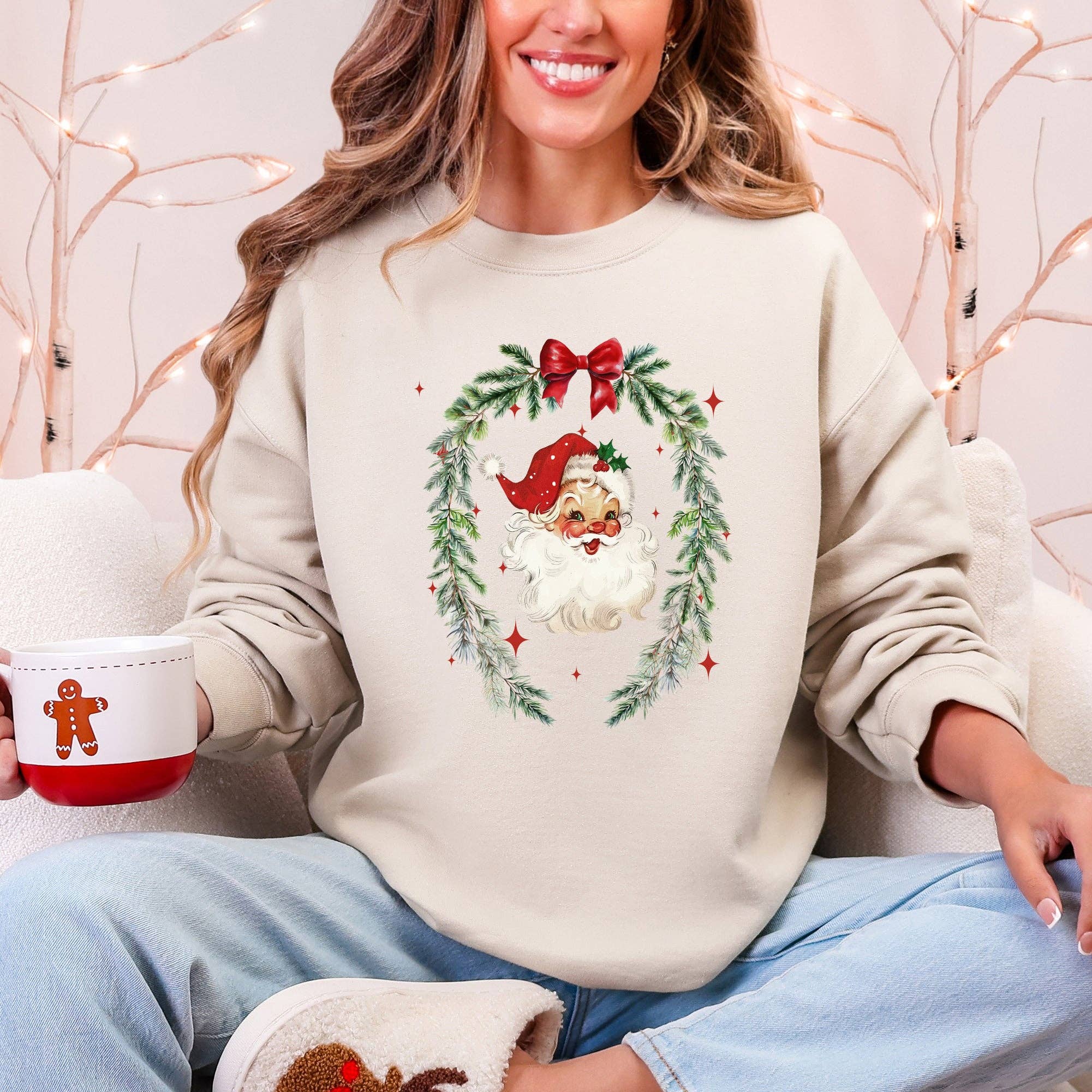 Refinery Number One LLC - Wholesale Graphic Sweatshirt - Unisex - Retro Santa, Christmas, Vintage, Cute Sweatshirt10