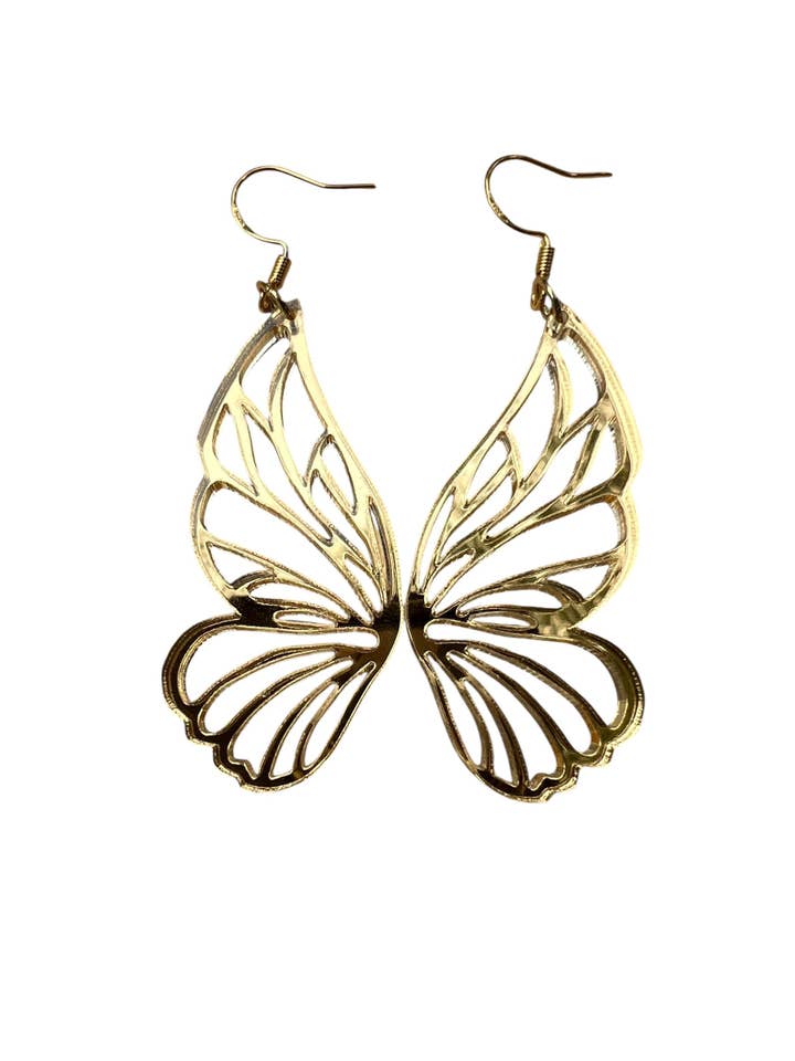 Gold Acrylic Fairy Wings for wholesale by Comer Teng Studio