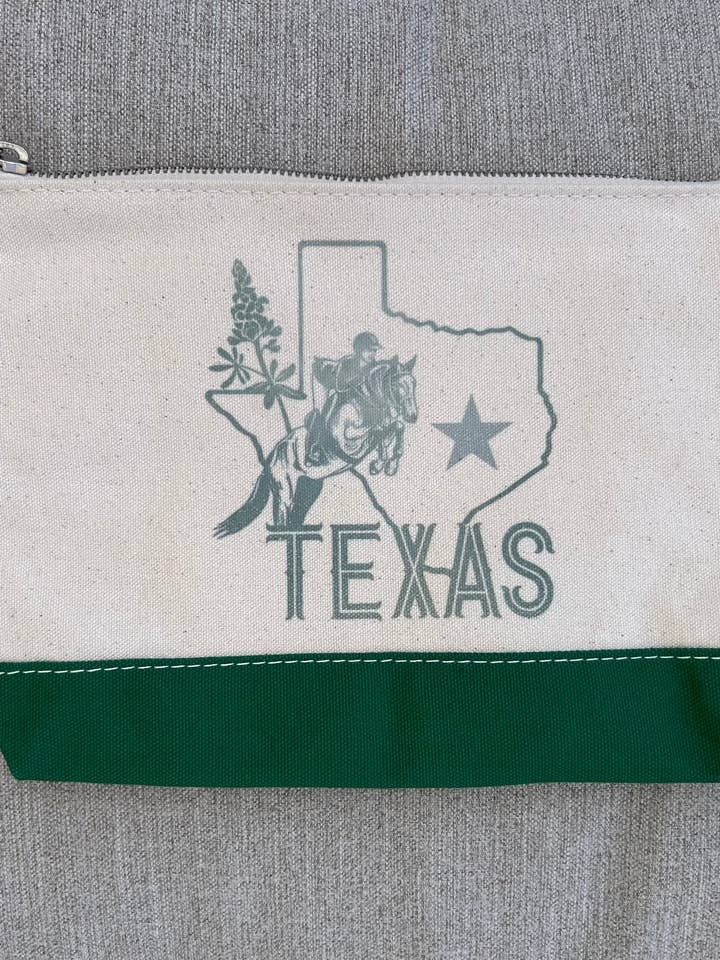 Texas Equestrian Toiletry Bag for wholesale by Hedera Equestrian