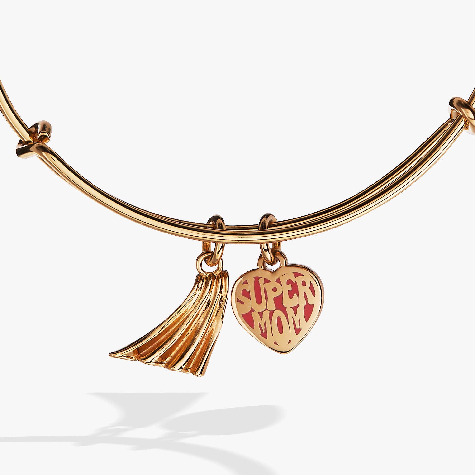 Alex and Ani - Wholesale Charm/Dangle Bracelet - 'Super Mom' Heart and Cape Charm Bangle2