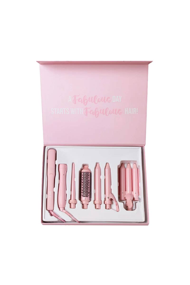 PINEAPPLE Beauty - Wholesale Hair curlers - Beauty Creations MT-PINK 5 in 1 Hair Multitasker Set - 1