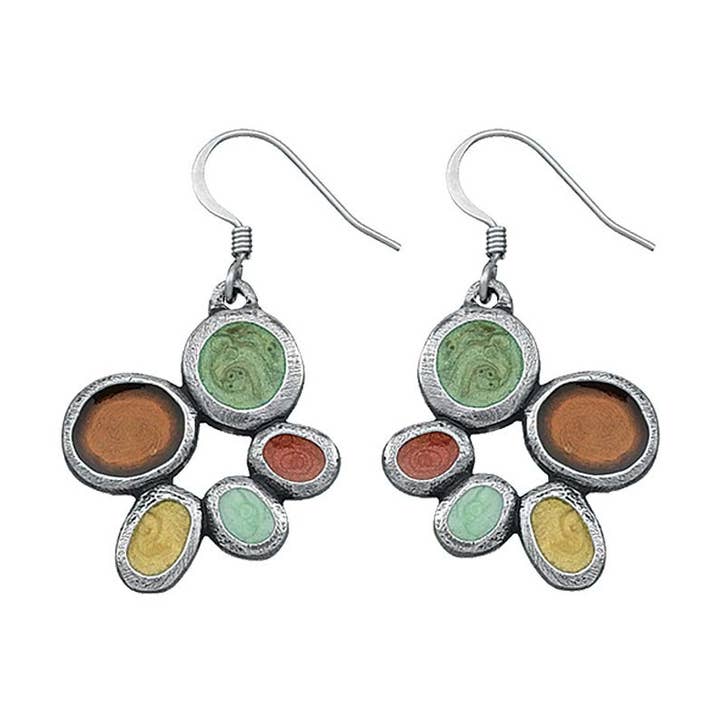 Samba / Terra Wire Earrings for wholesale by Danforth Pewter