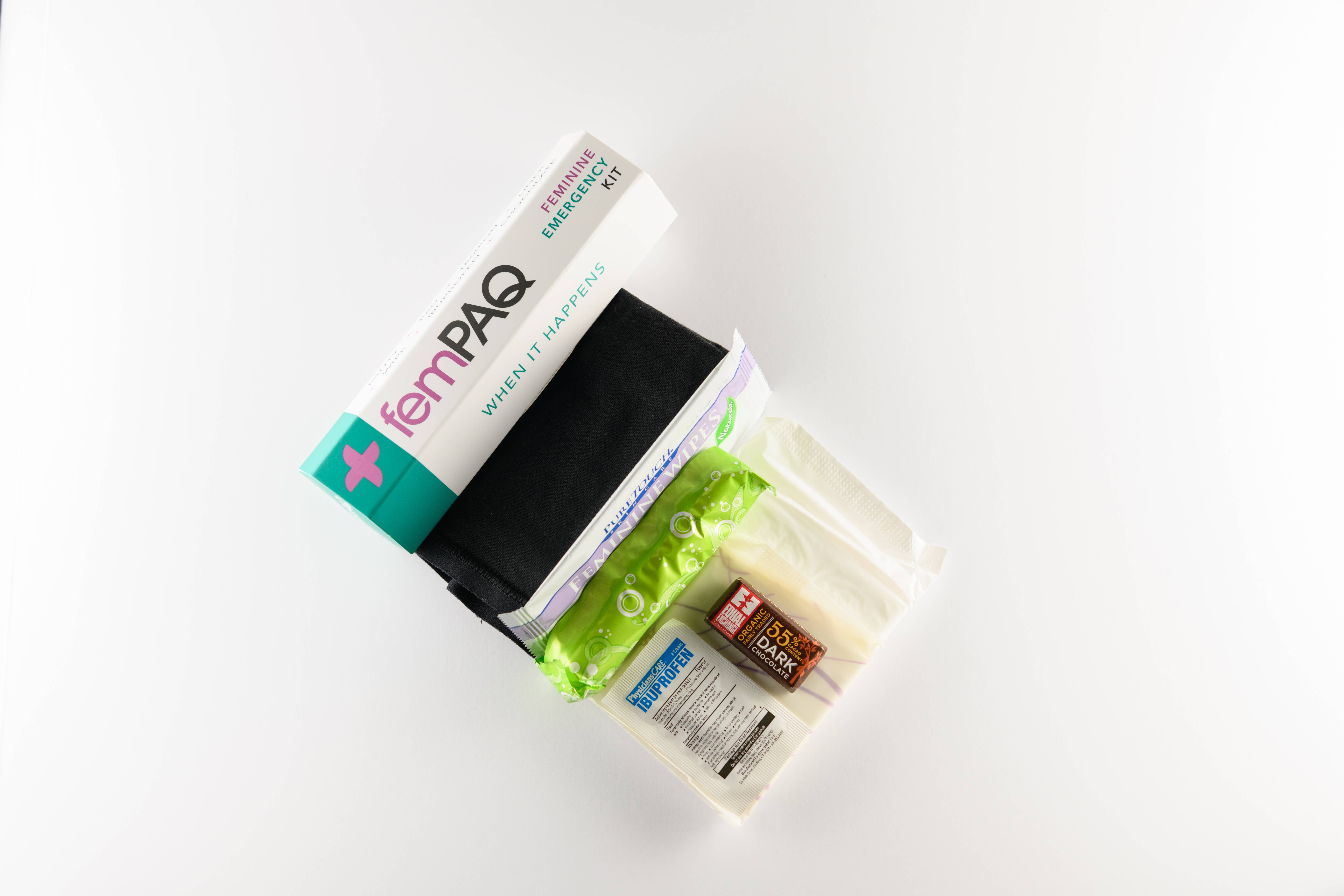 femPAQ Inc. - Wholesale Period Underwear - Women's - Period Emergency Kit (case)1