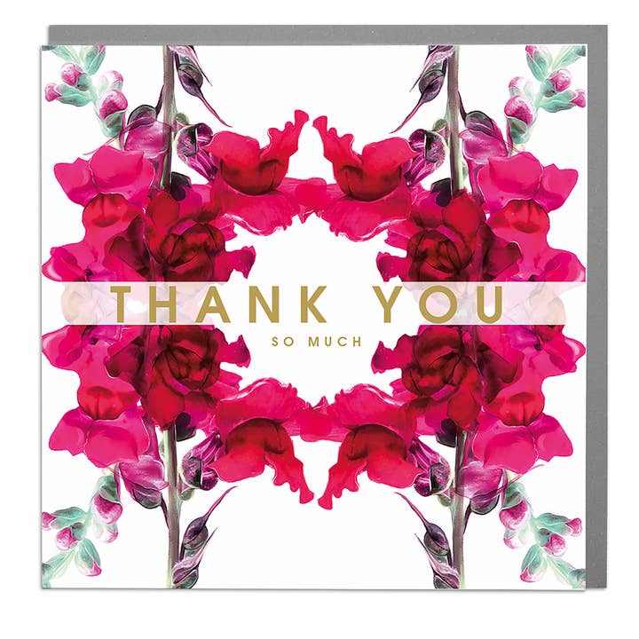 Thank You So Much Card for wholesale by Lola Design Ltd
