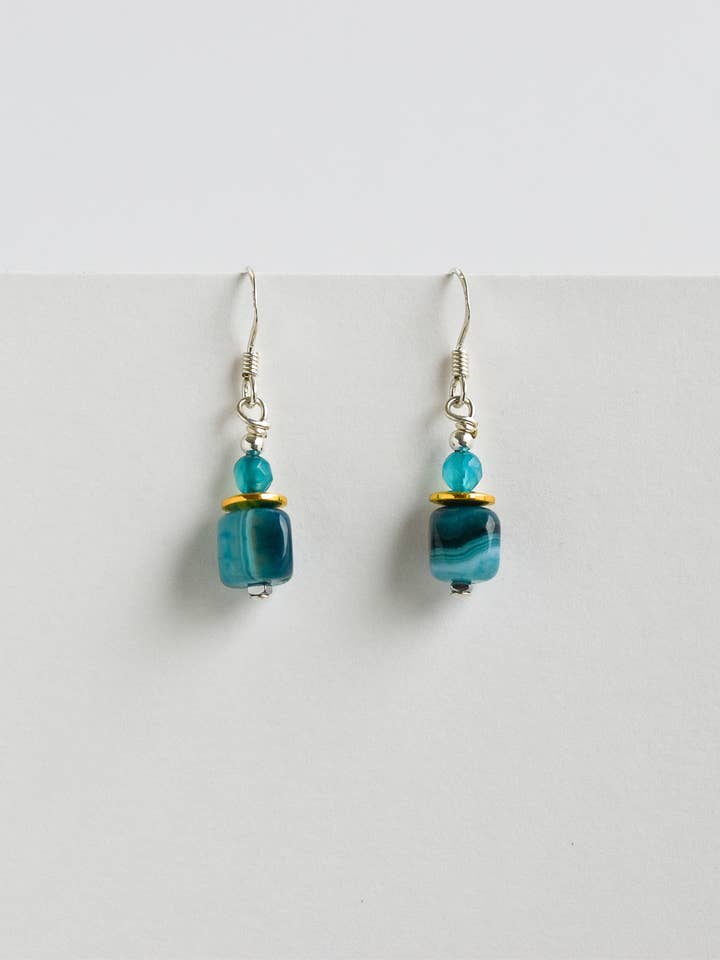 AGM6 Earrings Blue for wholesale by Arran Bay