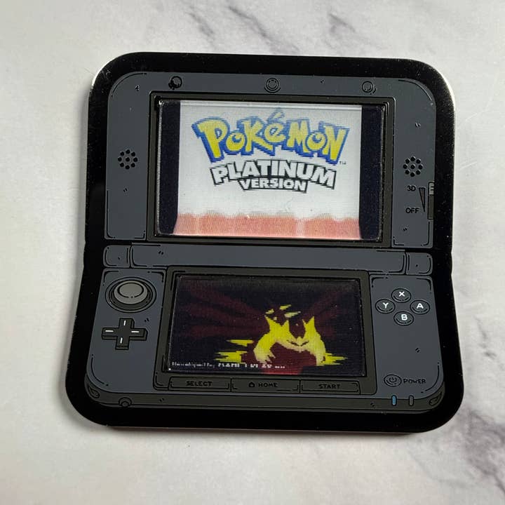 3DS 2,5" Pokémon Platine Pin Lenticulaire pour la vente par GoopyGoblins