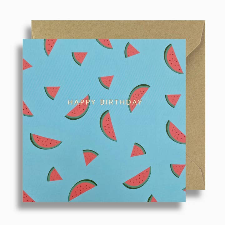 Watermelon Birthday Card for wholesale by Lizzie Chancellor