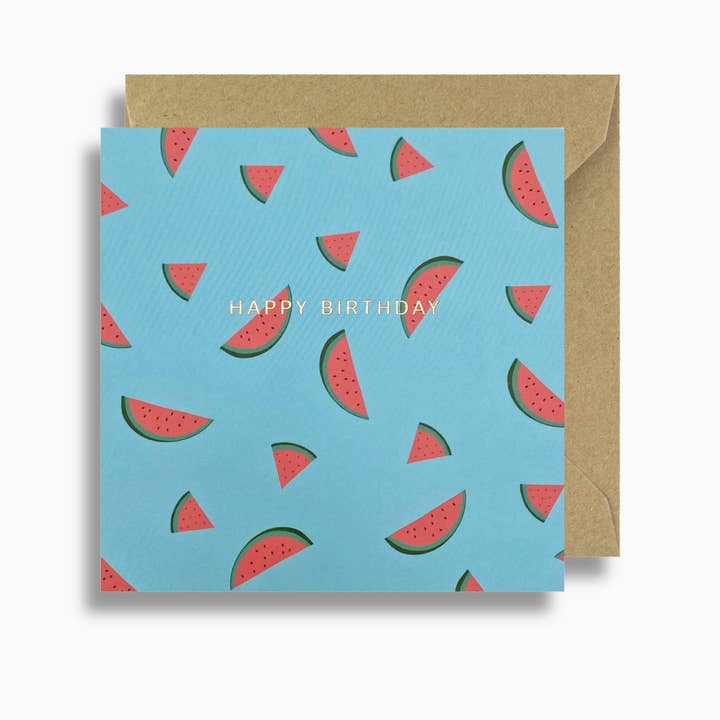 Cartão de aniversário de melancia por atacado de Lizzie Chancellor