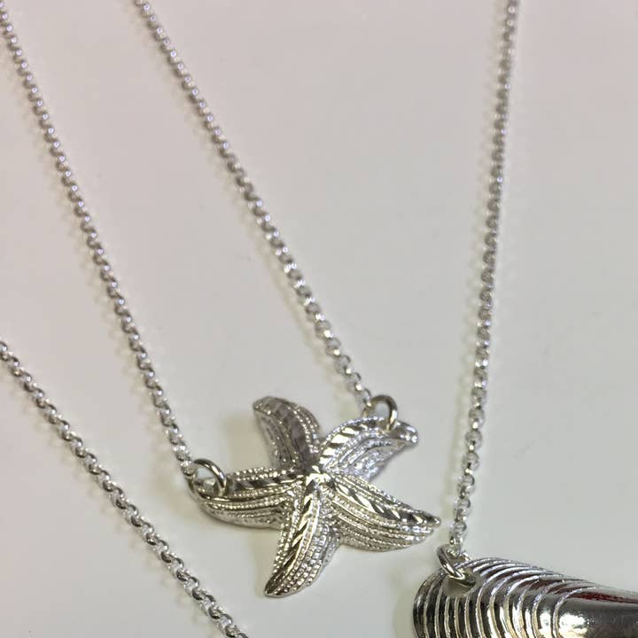 COLLIER ÉTOILE DE MER pour la vente par Fishgirl Designs