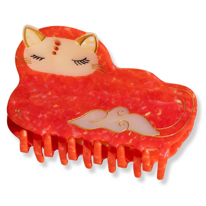 Paper Spaceship by Maile Lani - Wholesale Hair Clip - Women's - Auspicious Cloud Cat Hair Claw