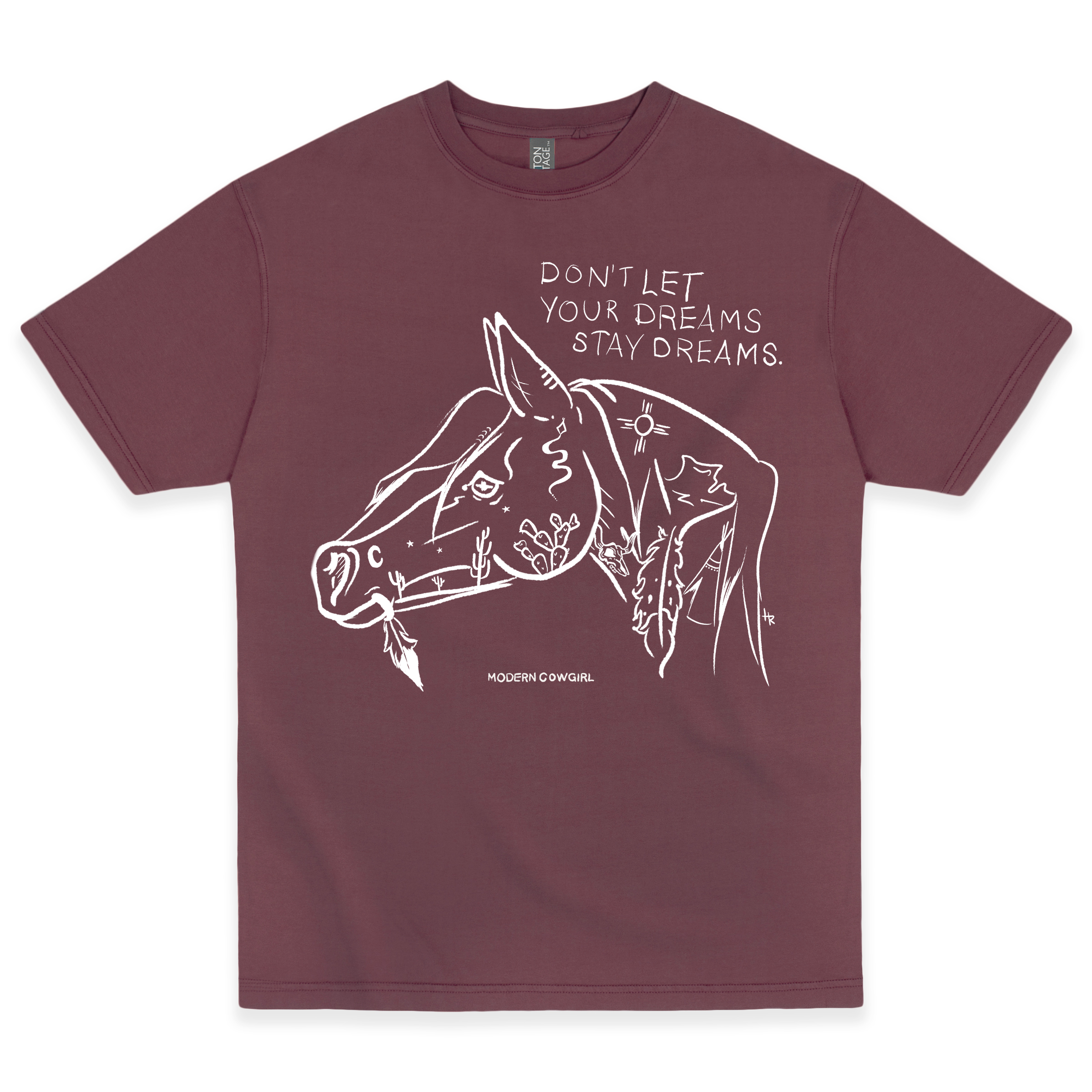 Modern Cowgirl - Wholesale Screen Printed T-Shirt - Women's - Stay Dreaming Tee1