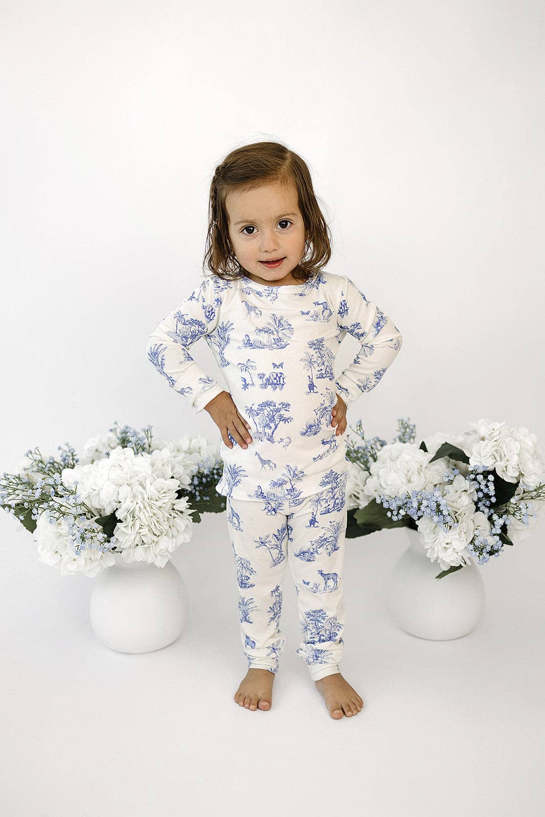 Sunday Littles - Wholesale Sleepwear Set - Kids - Slumber Pajama Set in Safari Toile